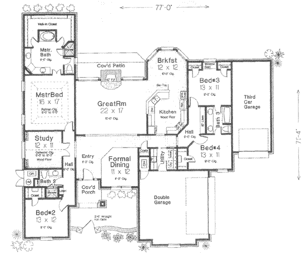European Floor Plan - Main Floor Plan #310-382