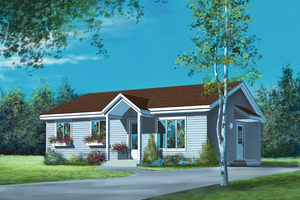 Country Exterior - Front Elevation Plan #25-4829