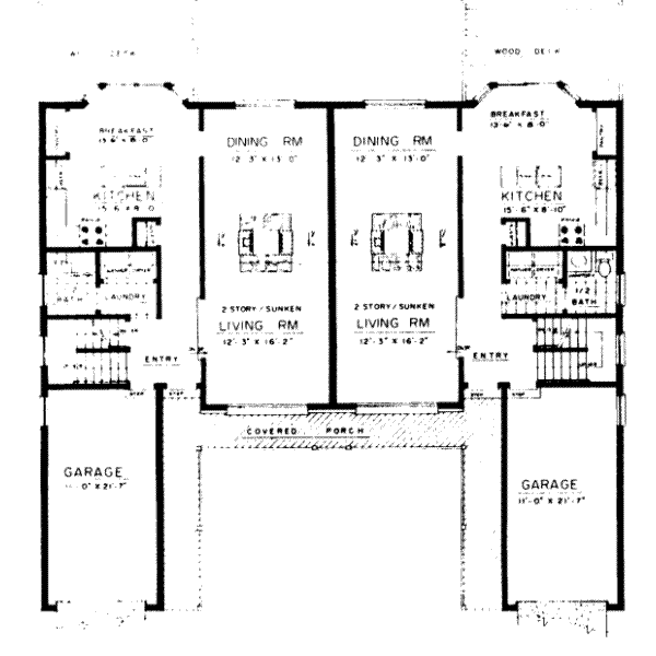 Country Floor Plan - Main Floor Plan #303-205