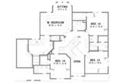 Traditional Style House Plan - 4 Beds 3.5 Baths 3353 Sq/Ft Plan #67-881 