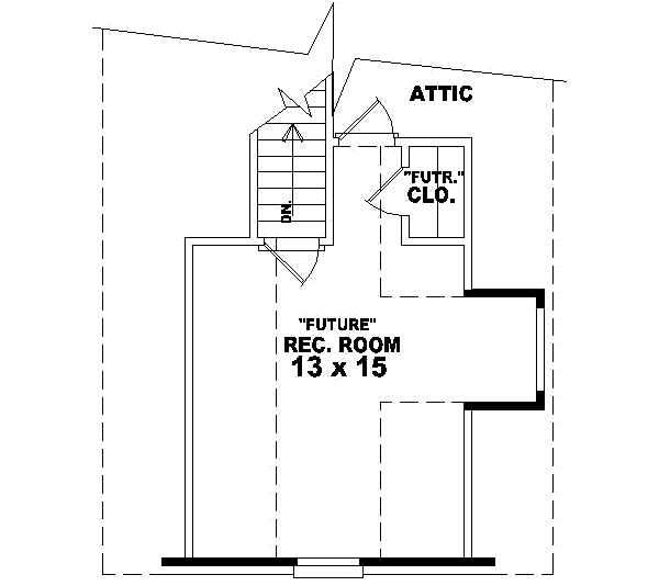 Traditional Floor Plan - Upper Floor Plan #81-523