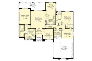 Floor Plan - Main Floor for Contemporary House Plan #930-451 - 3 bed, 2 bath