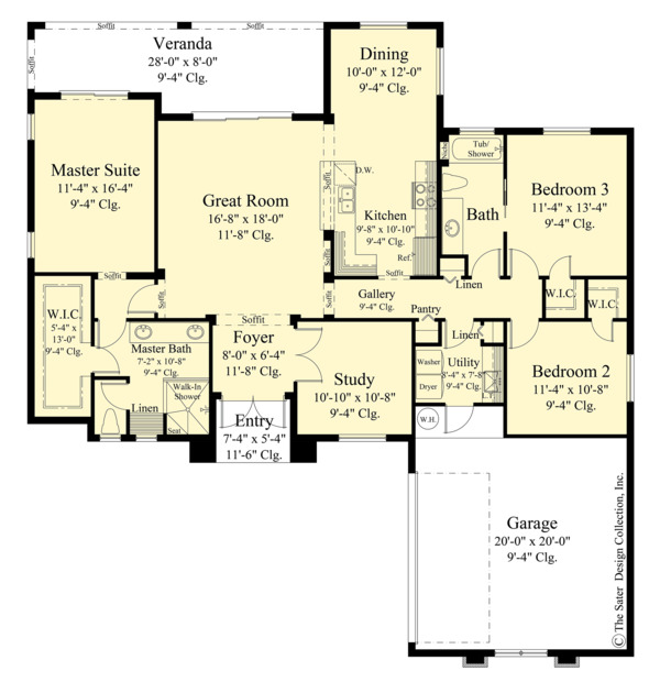 House Plan Design - Contemporary Floor Plan - Main Floor Plan #930-451