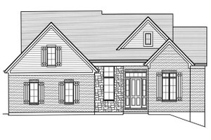 Exterior - Front Elevation 3 for Traditional House Plan #46-913 - 3 bed, 2.5 bath