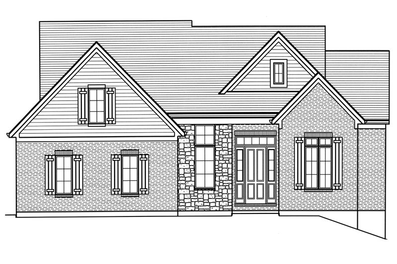 Home Plan - Exterior - Front Elevation 3 for Traditional House Plan #46-913 - 3 bed, 2.5 bath
