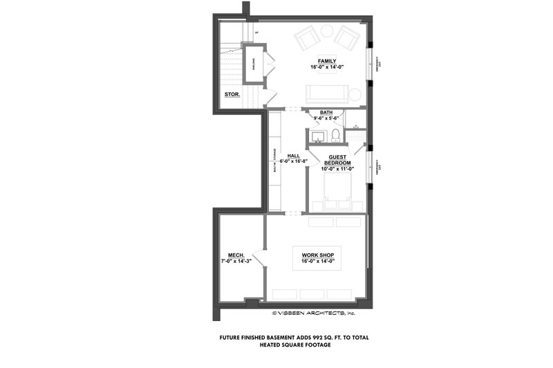 Architectural House Design - Future Finished Basement 