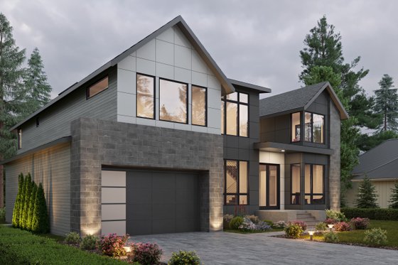 Exterior - Other Elevation 1 for Contemporary House Plan #1066-264 - 7 bed, 4.5 bath