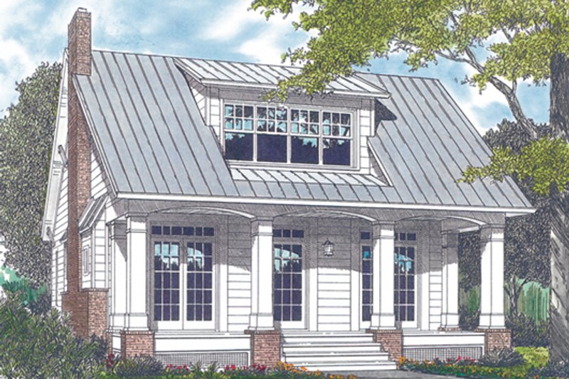 Home Plan - Bungalow Exterior - Front Elevation Plan #453-4