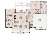 European Style House Plan - 4 Beds 2 Baths 2000 Sq/Ft Plan #36-483 