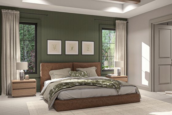 Interior - Master Bedroom for Cottage House Plan #455-487 - 4 bed, 3 bath