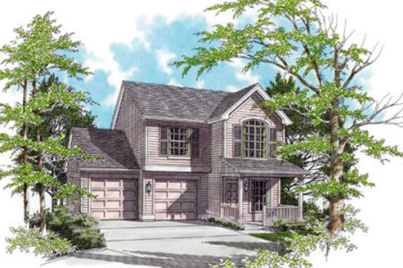 Architectural House Design - Country Exterior - Front Elevation Plan #48-307