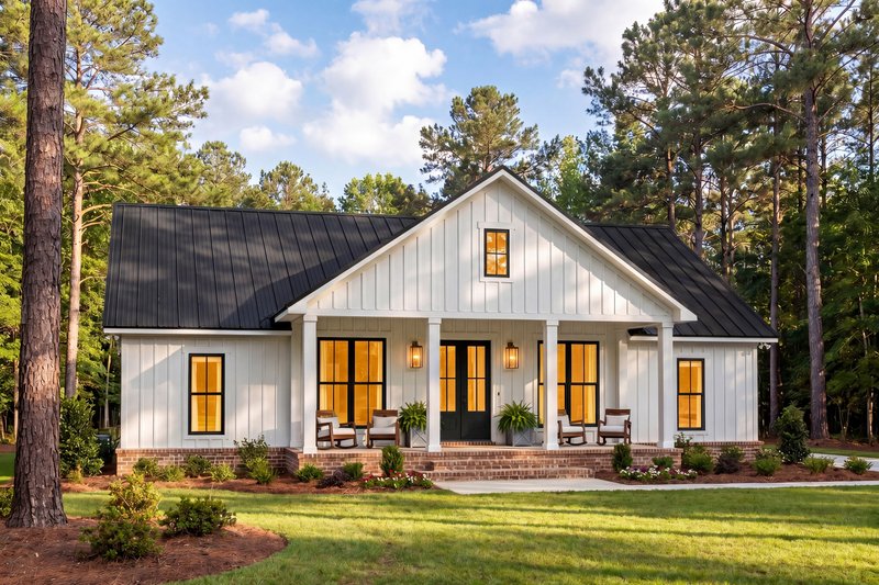House Plan Design - Exterior - Front Elevation 4 for Farmhouse House Plan #430-432 - 4 bed, 3 bath