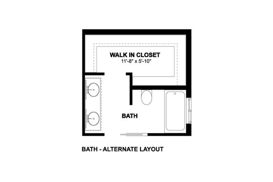 Floor Plan - Other Floor for Cottage House Plan #126-222 - 1 bed, 1 bath