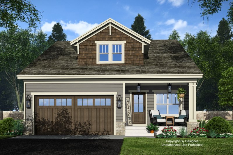 Architectural House Design - Exterior - Front Elevation 5 for Bungalow House Plan #51-1552 - 5 bed, 4 bath