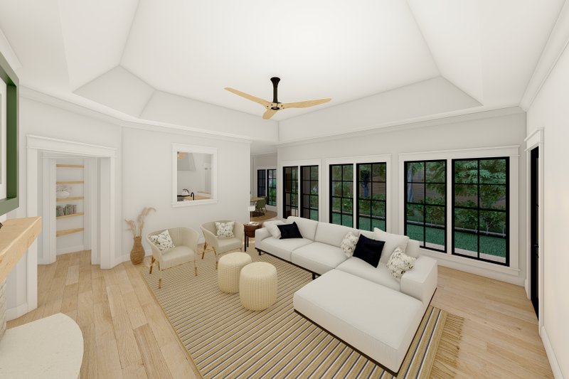Home Plan - Interior - Family Room 2 for Craftsman House Plan #1094-2 - 3 bed, 3.5 bath