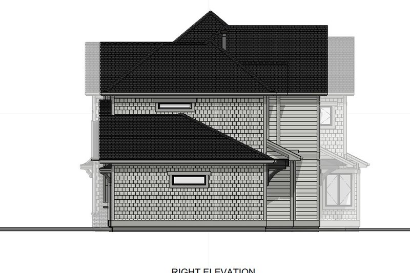 House Design - Exterior - Other Elevation 3 for Traditional House Plan #1069-38 - 4 bed, 3.5 bath