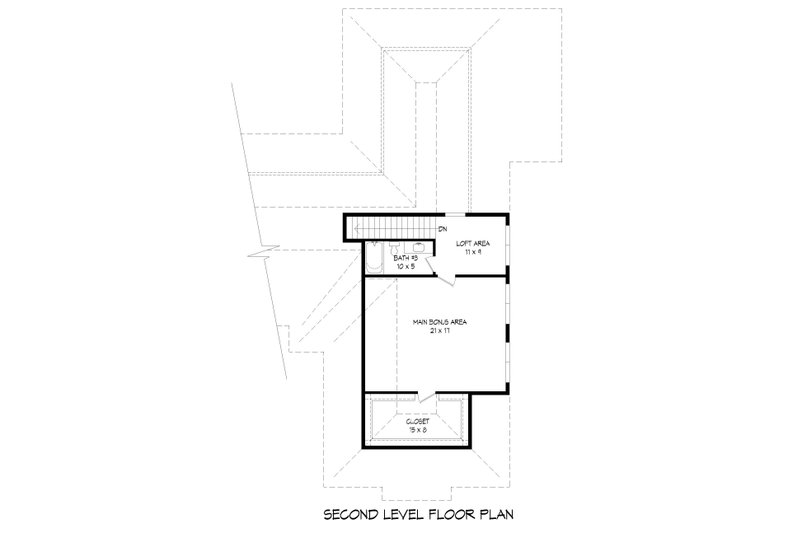 House Blueprint - Floor Plan - Upper Floor for Traditional House Plan #932-166 - 4 bed, 3.5 bath