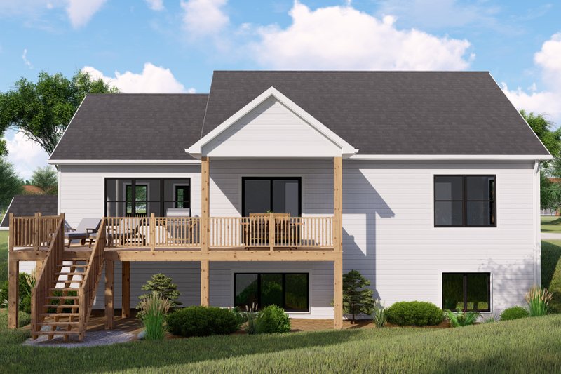 House Plan Design - Exterior - Rear Elevation for Craftsman House Plan #1064-342 - 3 bed, 3 bath