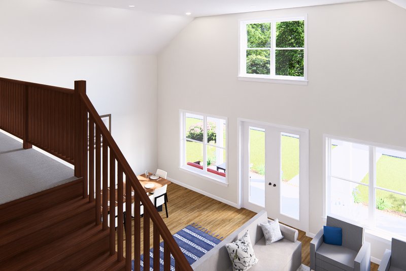 Architectural House Design - Interior - Family Room 1 for Farmhouse House Plan #513-2254 - 4 bed, 3 bath