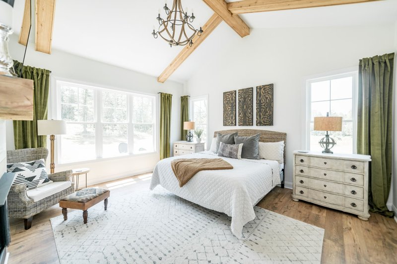 Architectural House Design - Interior - Master Bedroom for Farmhouse House Plan #1116-1 - 4 bed, 4 bath