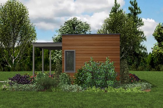Exterior - Other Elevation 2 for Contemporary House Plan #48-953 - 1 bed, 1 bath