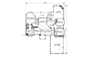 European Style House Plan - 4 Beds 4 Baths 3162 Sq/Ft Plan #135-154 