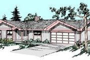 Ranch Style House Plan - 3 Beds 2 Baths 1255 Sq/Ft Plan #60-421 