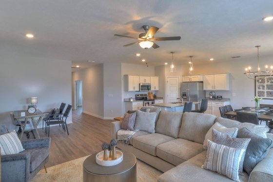 Interior - Family Room for Farmhouse House Plan #20-2351 - 3 bed, 3 bath