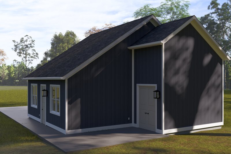Architectural House Design - Exterior - Rear Elevation 1 for Traditional House Plan #1060-277, 0 bath
