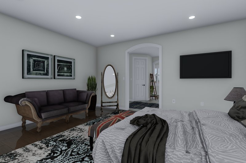 House Blueprint - Interior - Master Bedroom 2 for Craftsman House Plan #1060-106 - 5 bed, 4 bath