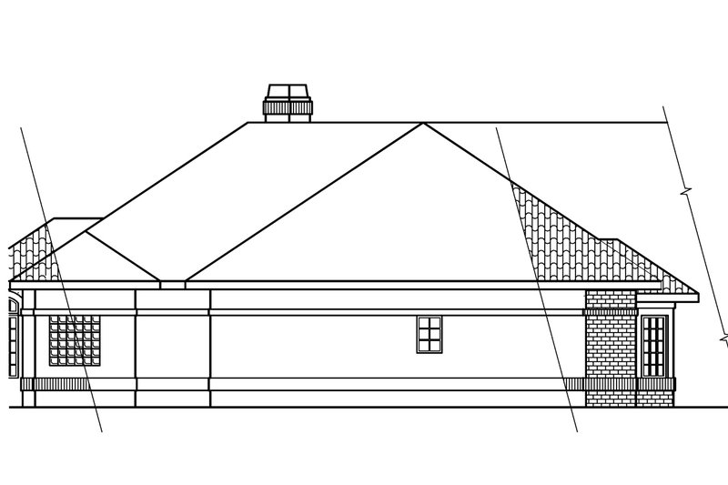 House Plan Design - Exterior - Other Elevation for Ranch House Plan #124-238 - 3 bed, 3.5 bath