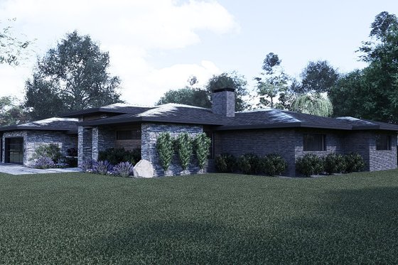 Exterior - Other Elevation for Contemporary House Plan #1095-1 - 4 bed, 3.5 bath