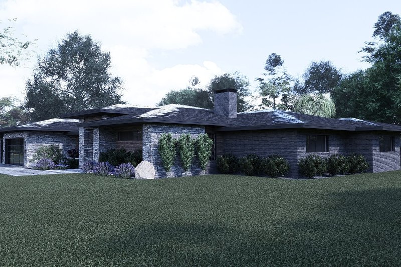 House Design - Exterior - Other Elevation for Contemporary House Plan #1095-1 - 4 bed, 3.5 bath