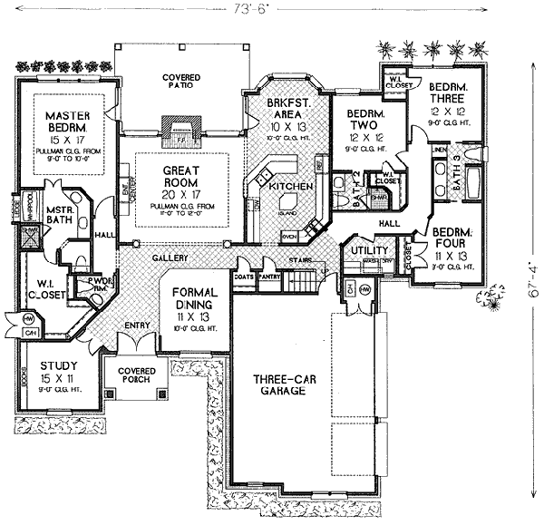 European Floor Plan - Main Floor Plan #310-547