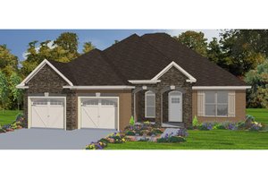 Traditional Exterior - Front Elevation Plan #63-304