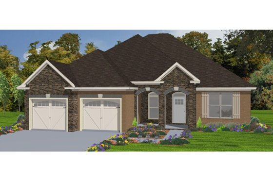 Exterior - Front Elevation for Traditional House Plan #63-304 - 4 bed, 2.5 bath