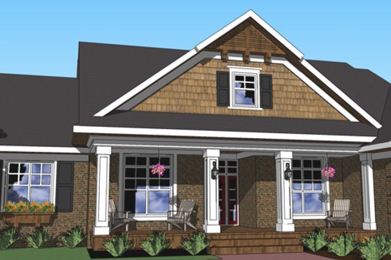 Exterior - Other Elevation 1 for Craftsman House Plan #51-510 - 3 bed, 2 bath