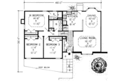 Tudor Style House Plan - 3 Beds 2 Baths 1750 Sq/Ft Plan #312-218 