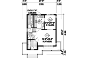 Country Style House Plan - 3 Beds 1 Baths 1314 Sq/Ft Plan #25-4475 