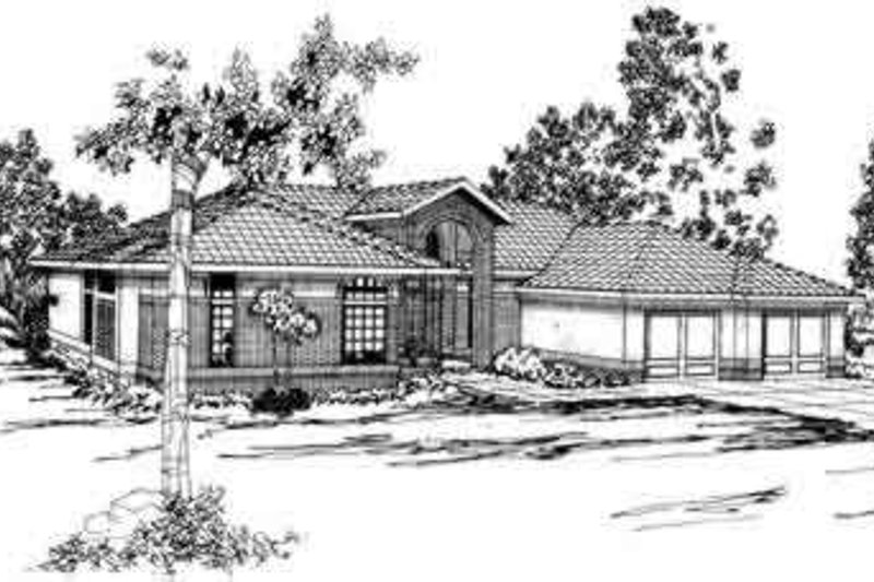 Architectural House Design - Exterior - Front Elevation Plan #124-246