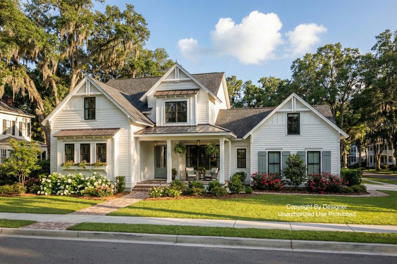 Dream House Plan - Exterior - Front Elevation 2 for Farmhouse House Plan #51-1272 - 4 bed, 3.5 bath