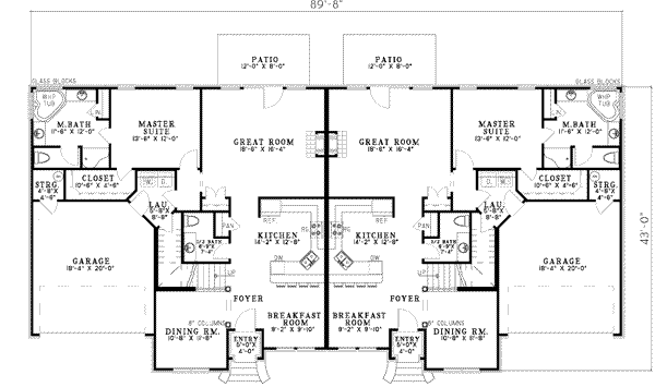 House Plan Design - European Floor Plan - Main Floor Plan #17-631
