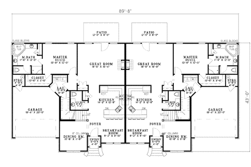 Architectural House Design - Floor Plan - Main Floor for European House Plan #17-631 - 3 bed, 2.5 bath