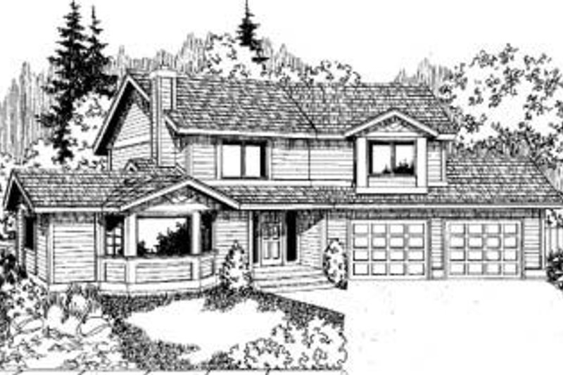Traditional Style House Plan - 3 Beds 2.5 Baths 2206 Sq/Ft Plan #60-319