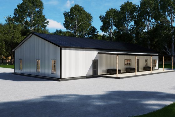 Exterior - Other Elevation 3 for Barndominium House Plan #1107-49 - 3 bed, 2.5 bath