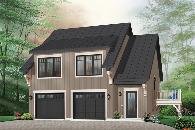 Architectural House Design - Traditional Exterior - Front Elevation Plan #23-444
