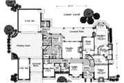 European Style House Plan - 6 Beds 6.5 Baths 4674 Sq/Ft Plan #310-211 