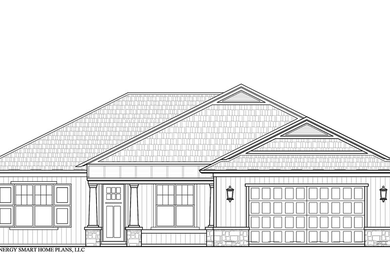 Dream House Plan - Exterior - Front Elevation 3 for Craftsman House Plan #938-95 - 3 bed, 2.5 bath