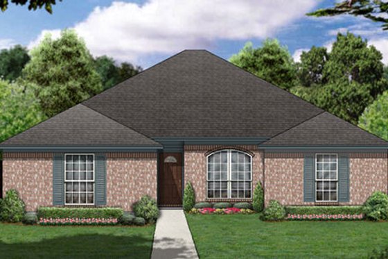 Exterior - Front Elevation for Traditional House Plan #84-313 - 3 bed, 2 bath