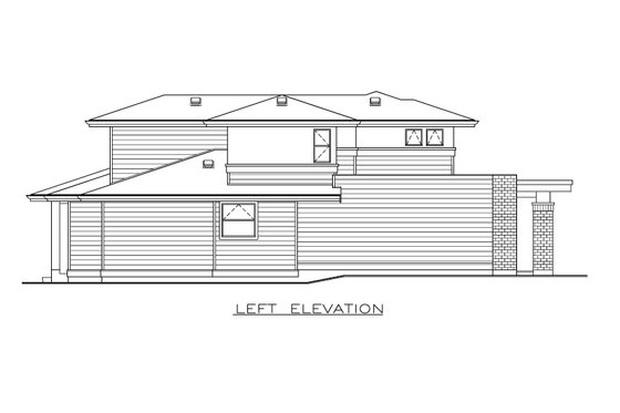 Exterior - Other Elevation 1 for Modern House Plan #1100-22 - 3 bed, 2.5 bath